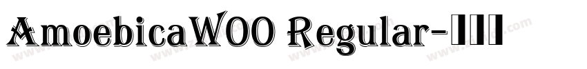AmoebicaW00 Regular字体转换